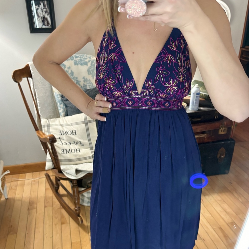 Navy blue dress